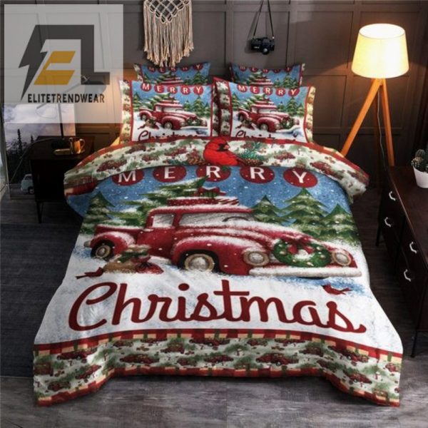 Jingle Jams Red Truck Xmas Duvet Cozy Hilarious elitetrendwear 1