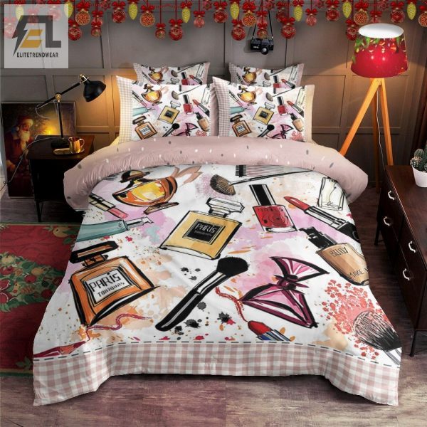 Sleep Pretty Hilarious Cosmetic Makeup Duvet Set elitetrendwear 1