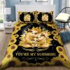 Snuggle In Sunshine 3D Sloth Sunflower Duvet Set elitetrendwear 1