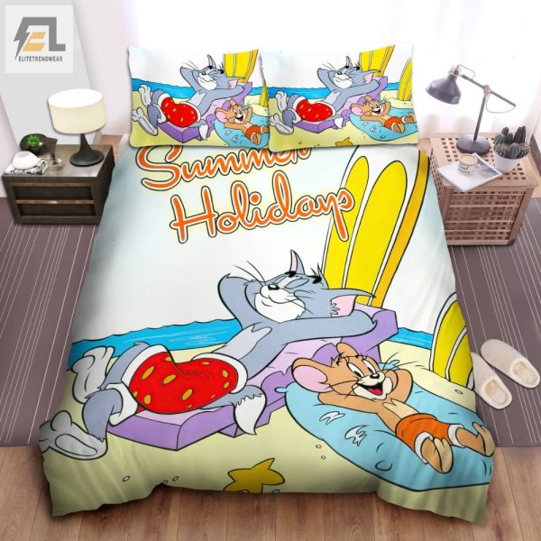 Tom Jerry Summer Holiday Bedding Comfy Fun Sets elitetrendwear 1