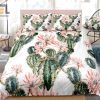 Cactus Comedy Blooming White Duvet Set For Laughs Comfort elitetrendwear 1