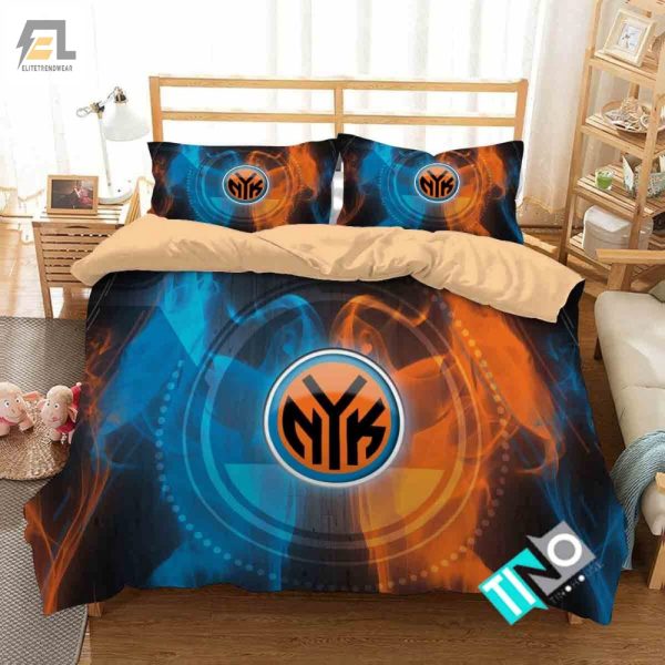 Knicks 3D Duvet Slam Dunk Your Sleep With Comfort elitetrendwear 1