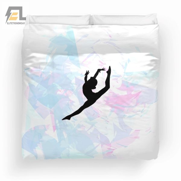 Dream Flips Fun Watercolor Gymnastics Duvet Sets elitetrendwear 1