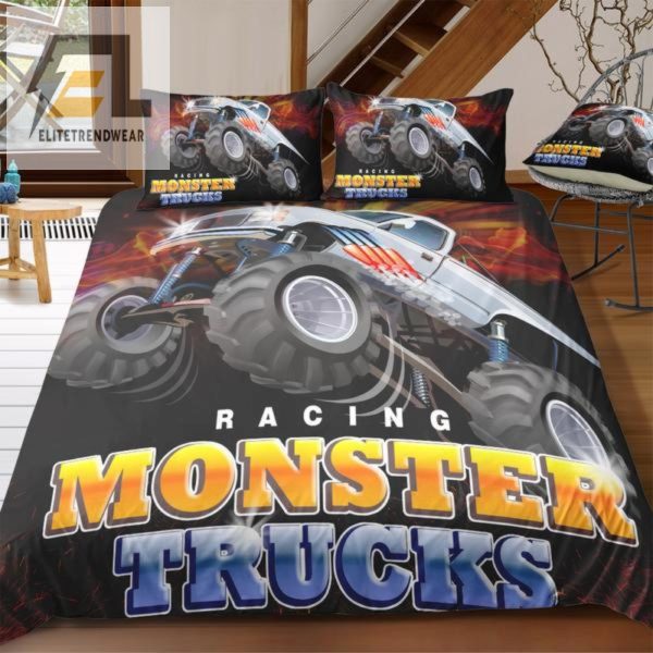 Rev Up Your Sleep With Monster Jam Funny Bedding Sets elitetrendwear 1