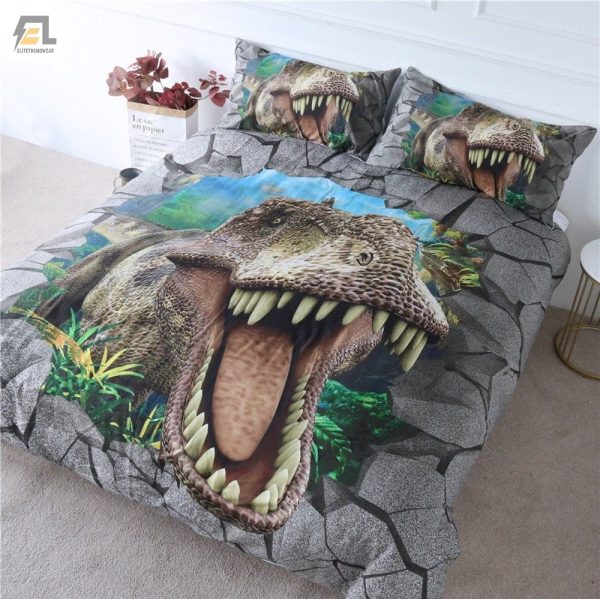 Tyrannosaurus Wrecked Dino Kids Bedding Set Roar elitetrendwear 1