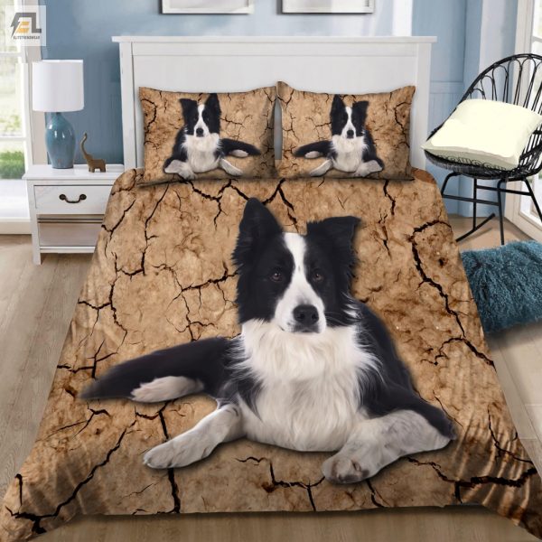 Snuggle With A Border Collie Cozy Comfy Duvet Sets elitetrendwear 1