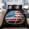 Dunk Dream 3D Basketball Usa Flag Duvet Set elitetrendwear 1