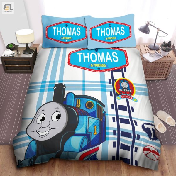 Choochoo Snooze Set Cozy Thomas Train Bedding Fun elitetrendwear 1