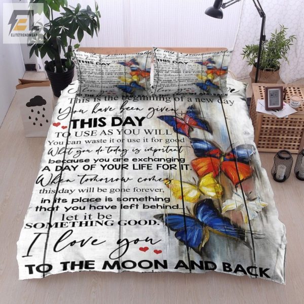 Grandmas Funny Butterfly Duvet Love You To Moon Back elitetrendwear 1
