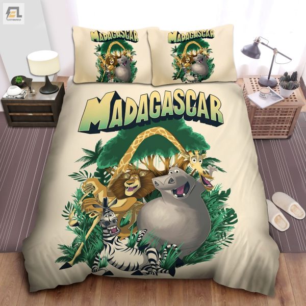 Whimsical Madagascar Character Bedding Comfy Unique Fun elitetrendwear 1