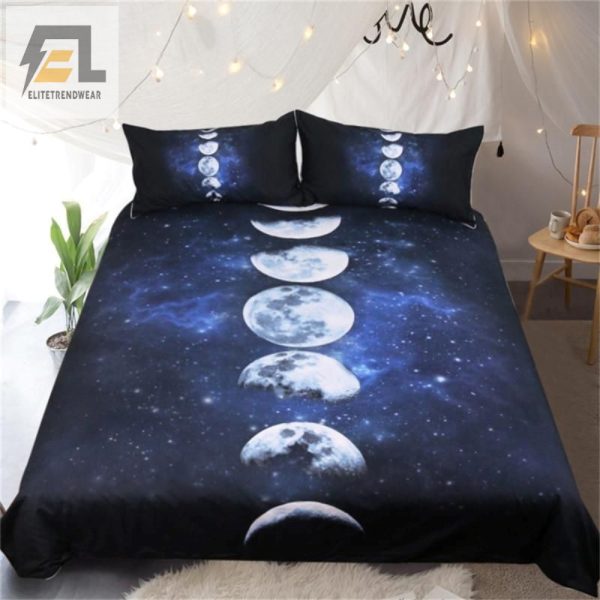 Snuggle With The Moon Hilarious Moon Phases Bedding Sets elitetrendwear 1