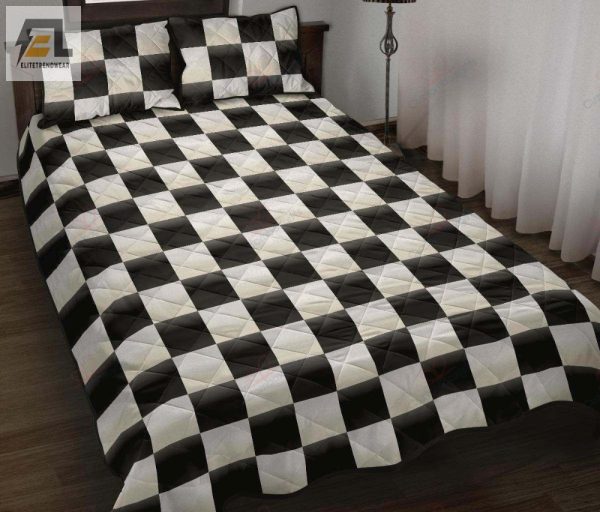 Race To Dreamland Cozy Checkered Flag Duvet Bedroom Set elitetrendwear 1