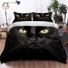 Black Cat Eyes Duvet Purrfectly Comfy Quirky Bedding Set elitetrendwear 1