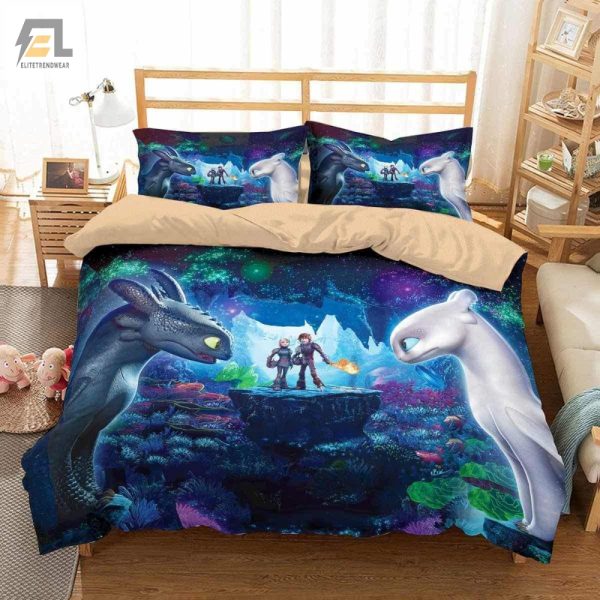 Snuggle With Dragons Quirky 3D How To Train Your Duvet Set elitetrendwear 1