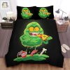 Slimer Eats Pizza Duvet Hilarious Comfy Bedroom Set elitetrendwear 1