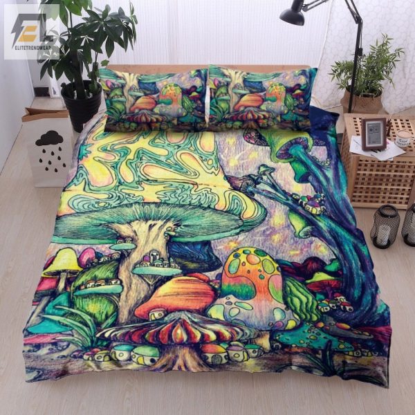 Funny Trippy Mushroom Duvet Cover Perfect Gift For Any Occasion elitetrendwear 1