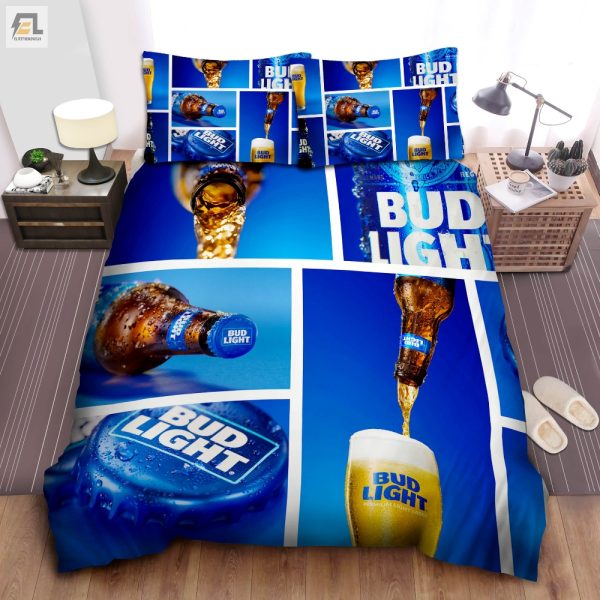 Comfy Beer Dreams Bud Light Duvet Bedding Set Laughs elitetrendwear 1