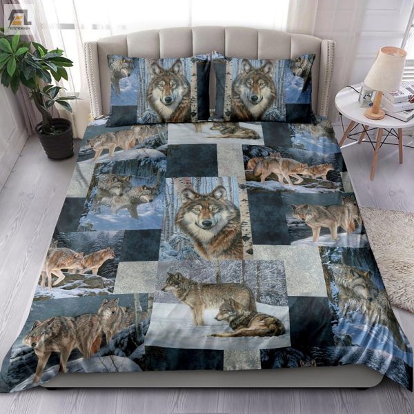 Hibernate In Style Snow Wolf Duvet Bedding Sets elitetrendwear 1