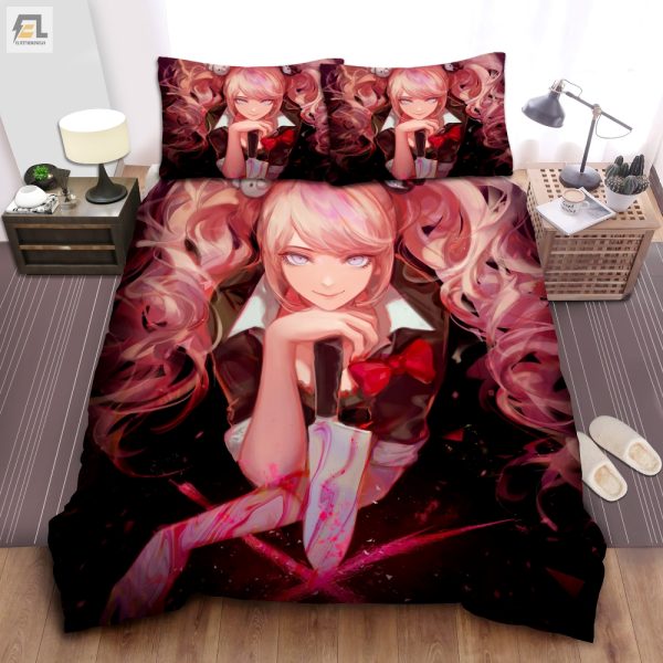 Sleep With Junko Enoshima Bloody Knife Duvet Cover Set elitetrendwear 1