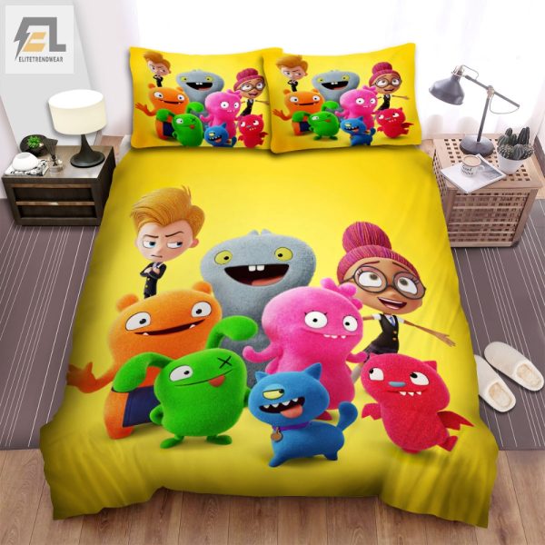 Humorously Cozy Ugly Dolls Lou Mandy Poster Bedding Set elitetrendwear 1