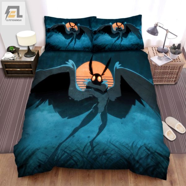 Snuggle With Mothman Quirky Anime Style Duvet Sets elitetrendwear 1