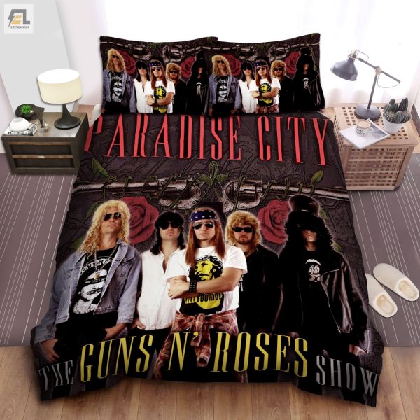 Rock Snore Cozy Guns N Roses Paradise City Bedding elitetrendwear 1