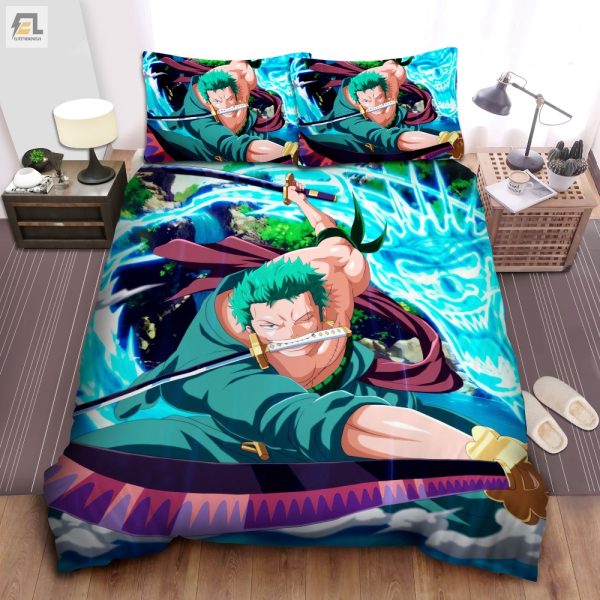 Snuggle Like Zoro Comfy Quirky One Piece Sword Bed Set elitetrendwear 1