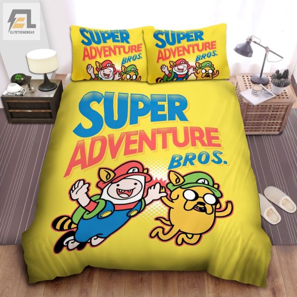 Epic Adventure Time Mario Luigi Duvet Sets Cozy Fun elitetrendwear 1