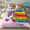 Sleep Like A Myth Custom Unicorn Duvet Cover With Your Name elitetrendwear 1