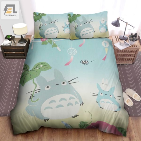 Snuggle With Totoro Quirky Chinchilla Duvet Set elitetrendwear 1