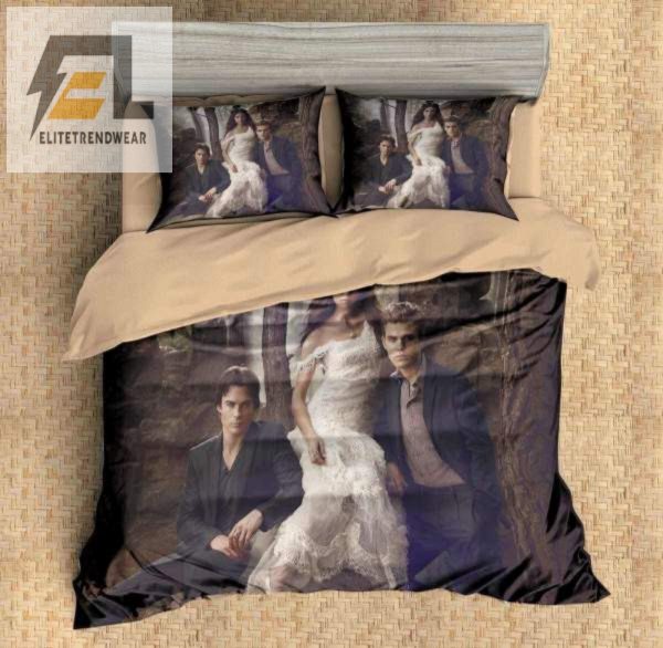 Sink Your Fangs In Cozy Vampire Diaries Bedding Set elitetrendwear 1