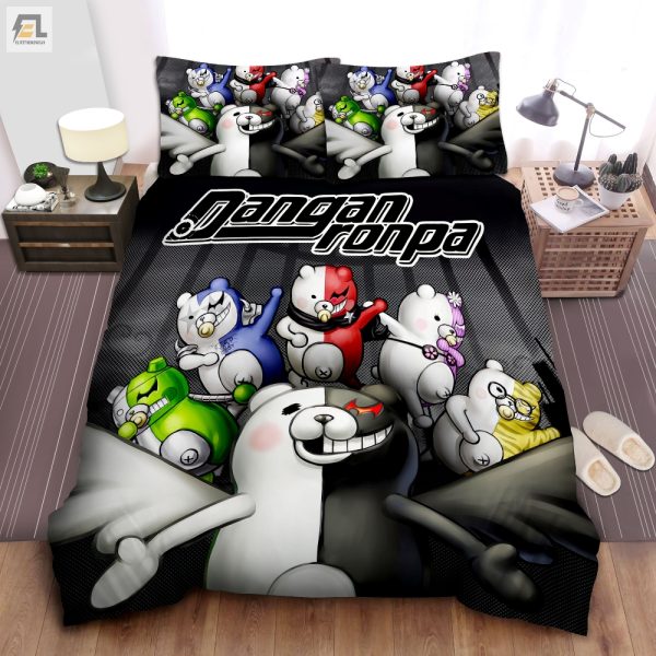 Snuggle With Monokuma Cubs Comfy Danganronpa Bedding elitetrendwear 1