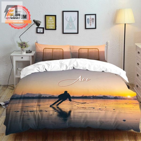 Slapshot Snooze Custom Hockey Lovers Dream Bedding Set elitetrendwear 1