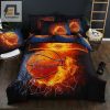 Dunk In Dreams Fire Basketball Bedding Cozy Cool elitetrendwear 1