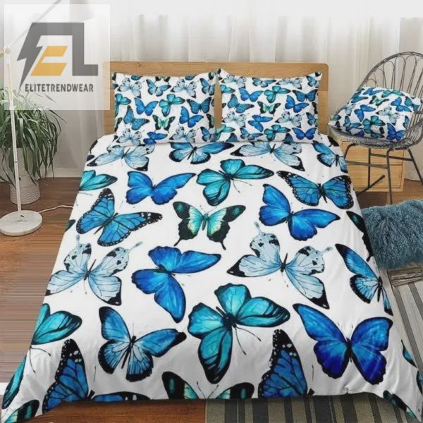 Snuggle With Art 3D Blue Butterfly Bedding Sweet Dreams elitetrendwear 1