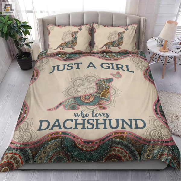 Quirky Dachshund Mandala Duvet Perfect For Dogloving Gals elitetrendwear 1