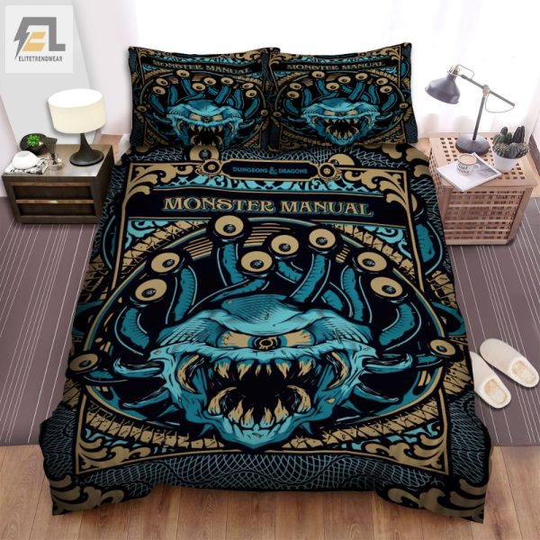 Dnd Monster Manual Duvet Cozy Quirky Comically Cool Bedding elitetrendwear 1