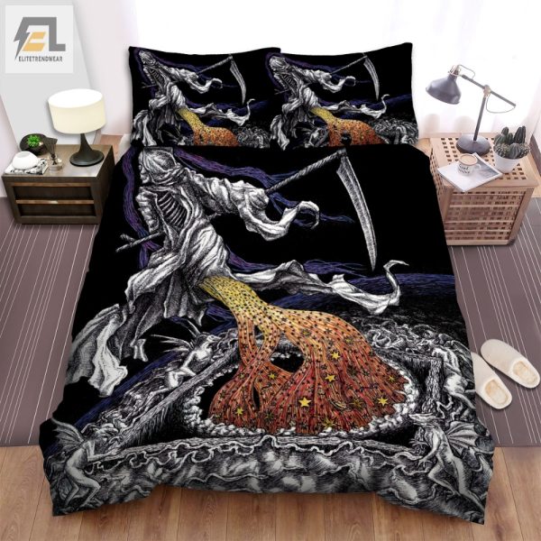 Rest In Pieces Comfy Inquisition Black Mass Grave Duvet Set elitetrendwear 1