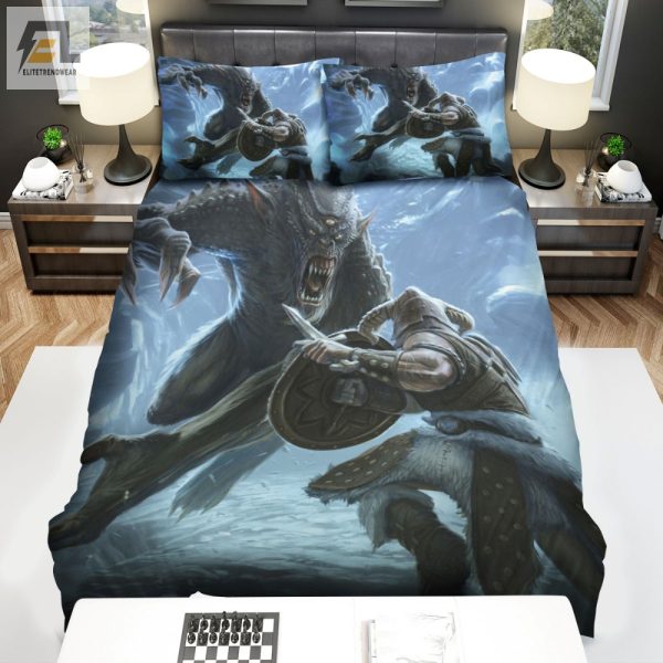 Slay Monsters In Your Sleep Hilarious Skyrim Duvet Sets elitetrendwear 1