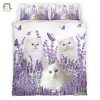 Purrfection Persian Cat Lavender Duvet Set Snuggle Up elitetrendwear 1