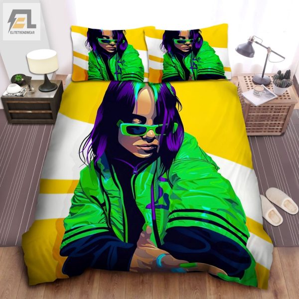 Snuggle With Billie Green Jacket Duvet Cozy Quirky elitetrendwear 1