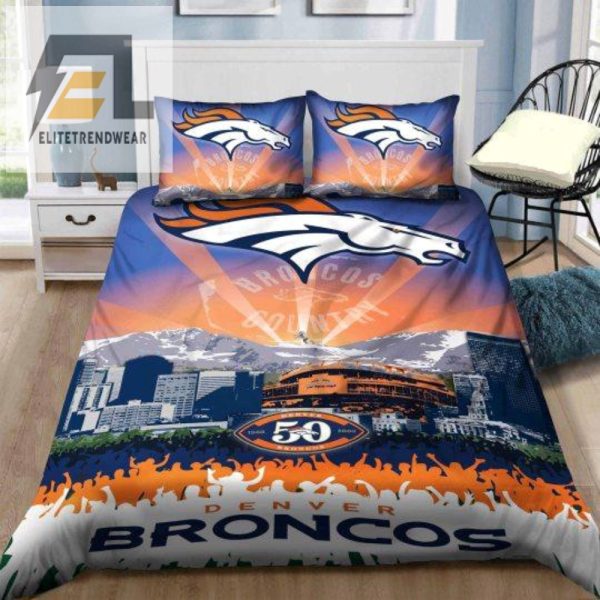 Snuggle With Broncos Quirky Custom Duvet For Fans elitetrendwear 1