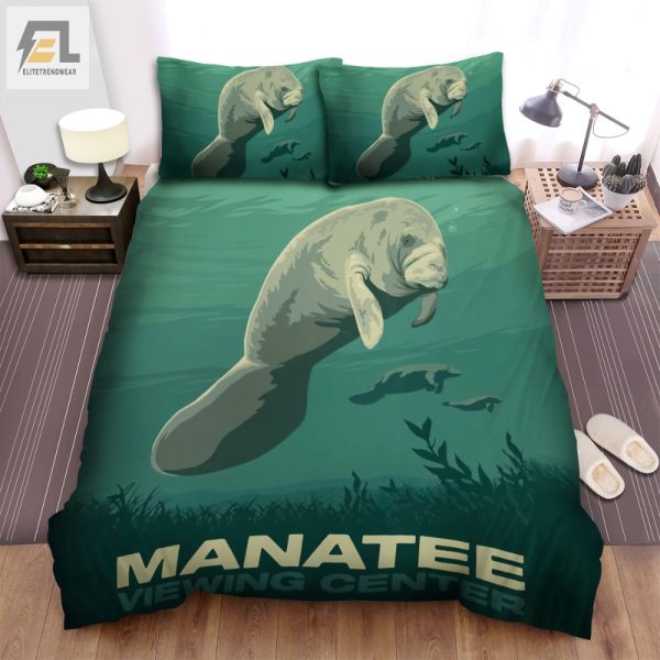 Sleep With Manatees Quirky Cozy Florida Bedding Sets elitetrendwear 1