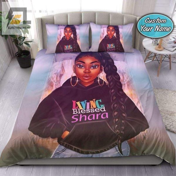 Blessed Black Girl Duvet Name It Sleep Cool elitetrendwear 1