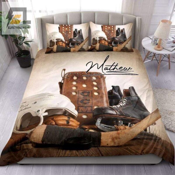 Sleep Like A Hockey Legend In Personalized Duvet Sets elitetrendwear 1