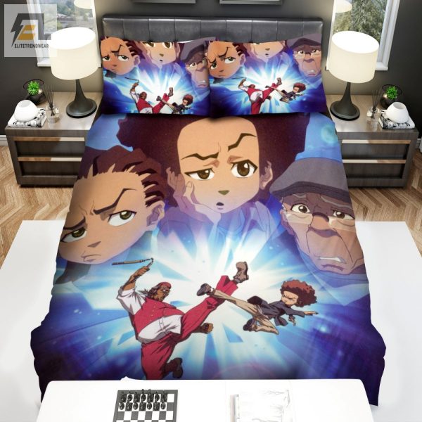 Boondocks Cartoon Duvet Set Unique Comfy Bedroom Humor elitetrendwear 1