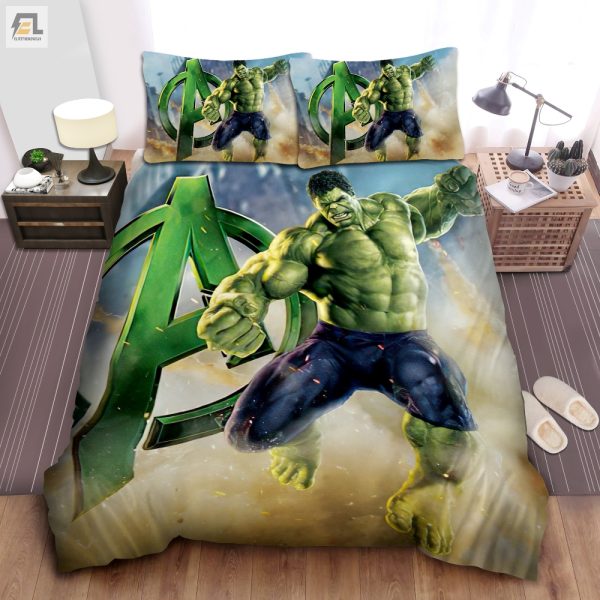 Flaming Hulk Duvet Set Smashingly Comfy Bedding elitetrendwear 1