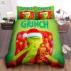 Funny Grinch Duvet Cover Set Cozy Unique Bedding elitetrendwear 1