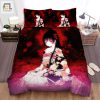 Hell Girl Ai Enma Duvet Dark Floral Fun Bedding Set elitetrendwear 1