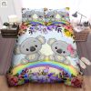 Cozy Koala Couples Rainbow Duvet Set For Joyful Bedrooms elitetrendwear 1